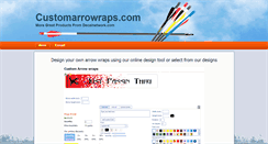 Desktop Screenshot of customarrowwraps.com